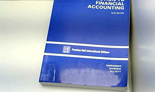 Stock image for Introduction to Financial Accounting for sale by Karl Eynon Books Ltd