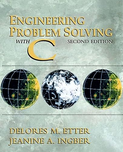 9780130109309: Engineering Problem Solving with C