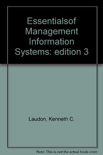 9780130115065: Essentialsof Management Information Systems: edition 3