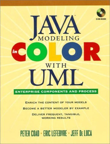 Java Modeling In Color With UML: Enterprise Components and Process (9780130115102) by Coad, Peter; De Luca, Jeff; Lefebvre, Eric