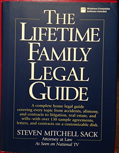 Stock image for The Lifetime Family Legal Guide for sale by Better World Books