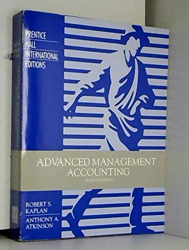 Imagen de archivo de Advanced Management Accounting a la venta por medimops