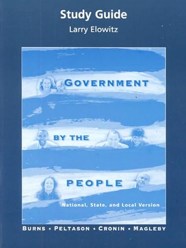 Stock image for Government by the People: National, State and Local Version Study Guide for sale by dsmbooks