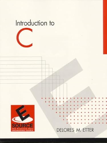 Stock image for Introduction to C for sale by Better World Books