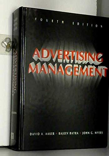 Imagen de archivo de Advertising Management a la venta por Ammareal