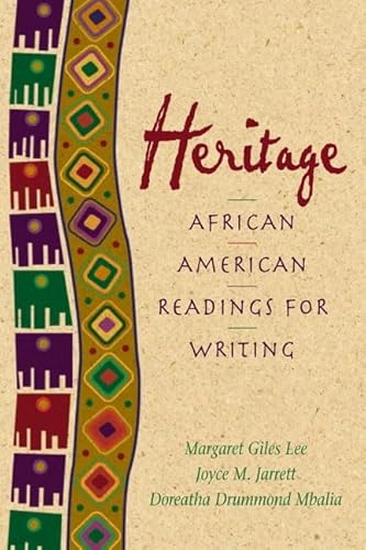 Imagen de archivo de Heritage: African American Readings for Writers (2nd Edition) a la venta por HPB-Red