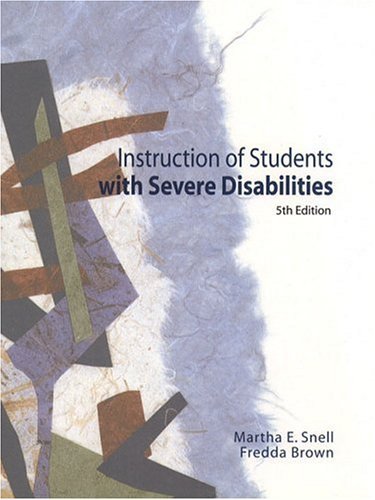 9780130142474: Instruction of Students with Severe Disabilities