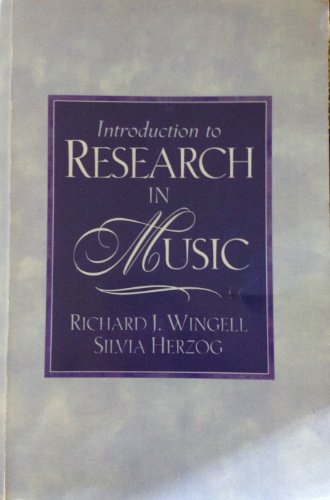 Introduction to Research in Music - Herzog, Silvia