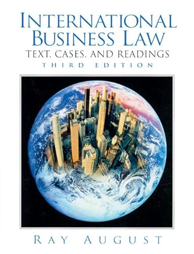 Stock image for International Business Law (3rd Edition) for sale by HPB-Red