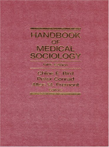 9780130144560: Handbook of Medical Sociology