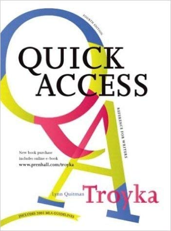 9780130151278: Simon and Schuster Quick Access Reference for Writers