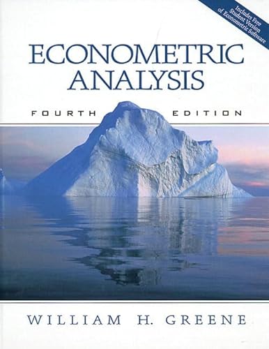 9780130156792: Econometric Analysis: International Edition