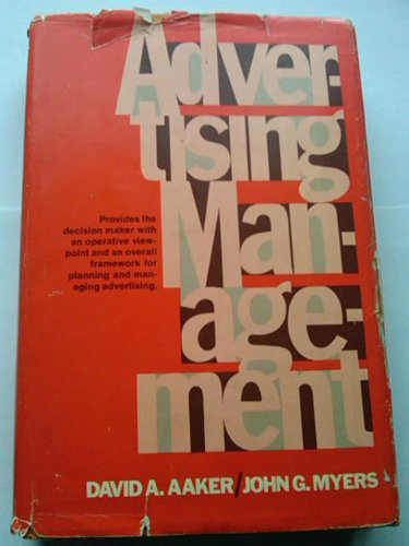 9780130159748: Advertising Management (International Series in Management)