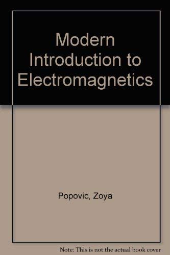 Stock image for Modern Introduction to Electromagnetics for sale by Hawking Books