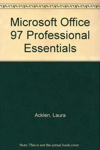 9780130165923: Microsoft Office 97 Professional Essentials