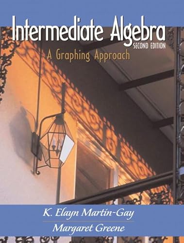 Beispielbild fr Intermediate Algebra : A Graphing Approach zum Verkauf von Better World Books