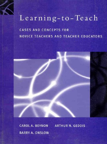 Stock image for Learning-to-Teach : Cases and Concepts for Novice Teachers and Teacher Educators for sale by Eric James