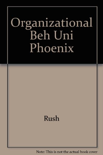 Stock image for Organizational Beh Uni Phoenix for sale by HPB-Red