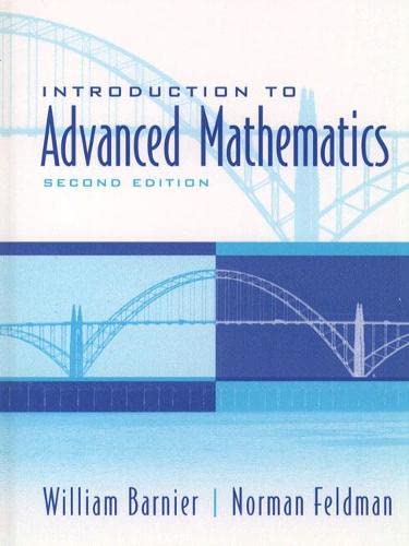 Imagen de archivo de Introduction to Advanced Mathematics (2nd Edition) a la venta por SecondSale