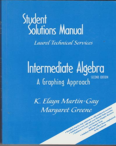 Beispielbild fr Intermediate Algebra : A Graphing Approach zum Verkauf von Better World Books