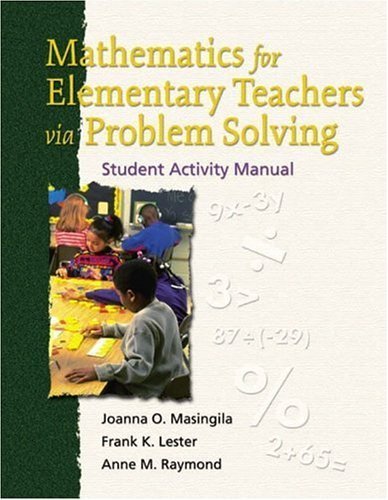 9780130173454: Mathematics for Elementary Teachers via Problem Solving