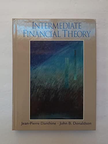 Beispielbild fr Intermediate Financial Theory zum Verkauf von HPB-Red