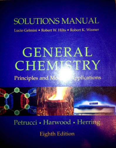 Beispielbild fr Solutions Manual: General Chemistry zum Verkauf von SecondSale