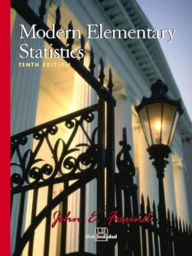 Beispielbild fr Modern Elementary Statistics (10th Edition) zum Verkauf von Jenson Books Inc