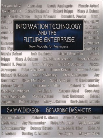 Imagen de archivo de Information Technology and the Future Enterprise : New Models for Managers a la venta por Wonder Book