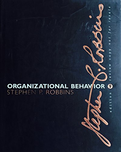 Beispielbild fr Organizational Behavior : Concepts Controversial and Application zum Verkauf von Better World Books