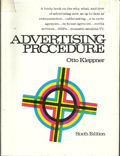 9780130180698: Advertising Procedure