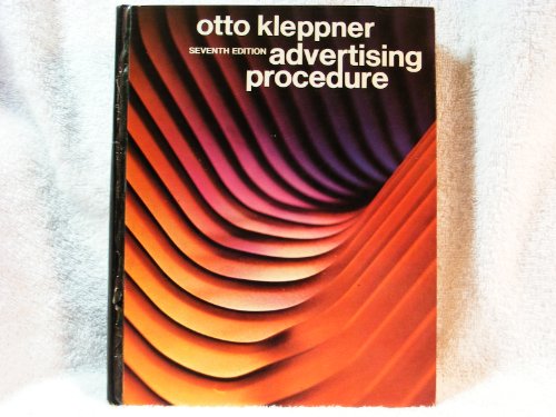 Stock image for Advertising Procedure for sale by AwesomeBooks