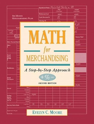 9780130182029: Math for Merchandising: A Step-by-Step Approach