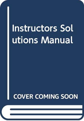 9780130184689: Instructors Solutions Manual