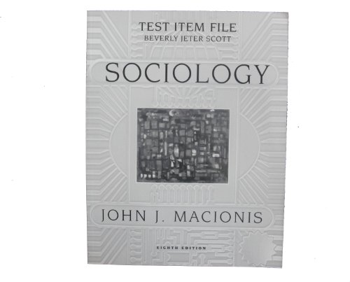 Stock image for Test Item File: Sociology [Eighth Edition] for sale by HPB-Red