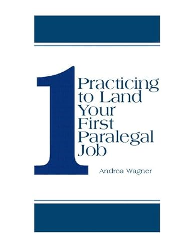 Beispielbild fr Practicing to Land Your First Paralegal Job zum Verkauf von HPB-Red