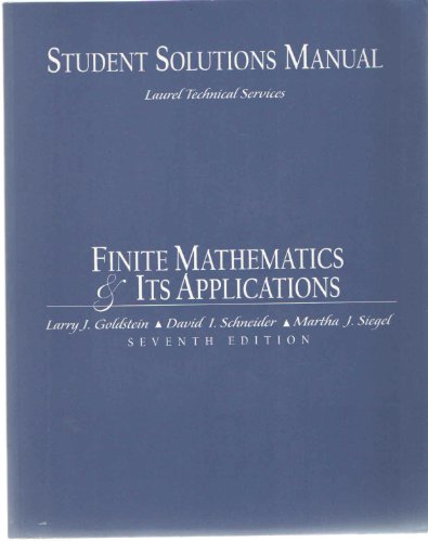 9780130189912: Students Solutions Manual