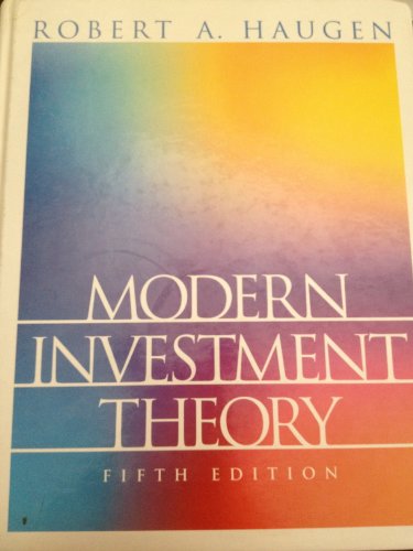 9780130191700: Modern Investment Theory: United States Edition (Prentice Hall Finance Series)