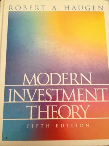 Modern Investment Theory 5th Edition By Robert A Haugen