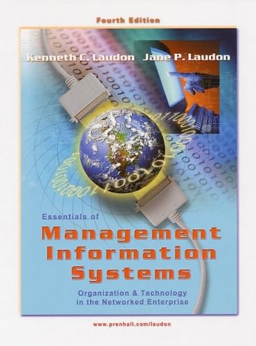 9780130199461: Essentials of Management Information Systems: International Edition