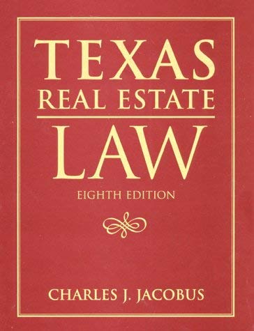 Imagen de archivo de Texas Real Estate Law a la venta por HPB-Red