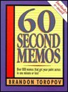 60 Second Memos (with CD)