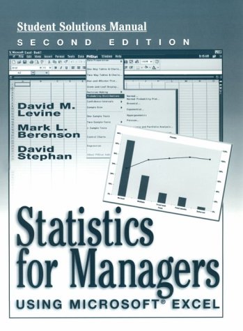 Stock image for Statistics for Managers Using Microsoft Excel (Student Solutions Manual) for sale by Wonder Book