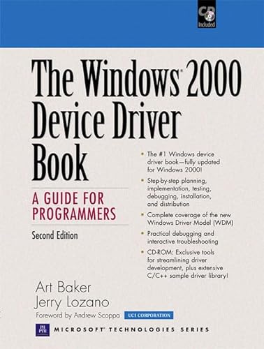 Stock image for The Windows 2000 Device Driver Book: A Guide for Programmers for sale by Green Street Books