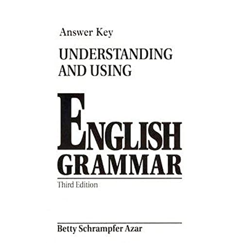 Imagen de archivo de Understanding and Using English Grammar Answer Key, Third Edition a la venta por ThriftBooks-Dallas