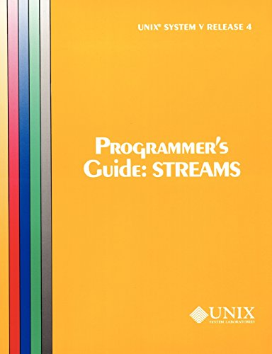 Imagen de archivo de Programmer's Guide - Streams a la venta por Better World Books: West
