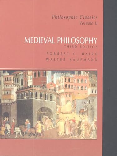 Stock image for Medieval Philosophy (Philosophic Classics, Volume II - 3rd Edition) for sale by SecondSale