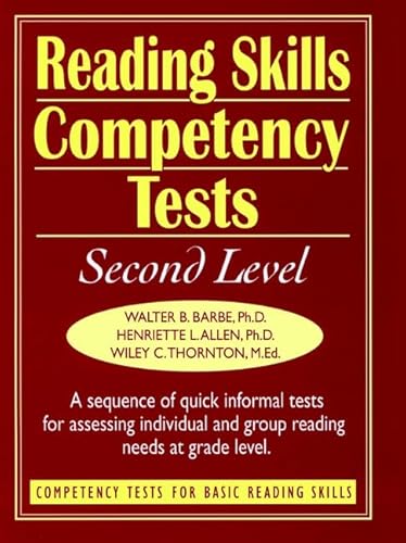 Beispielbild fr Reading Skills Competency Tests: Second Level (J-B Ed: Ready-to-Use Activities) (v. 3) zum Verkauf von Wonder Book