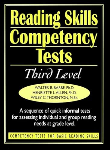 Beispielbild fr Reading Skills Competency Tests: Competency Tests for Basic Reading Skills (J-B Ed: Ready-to-Use Activities) (v. 4) zum Verkauf von Wonder Book