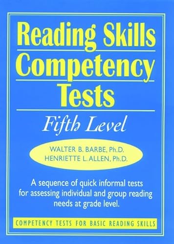 Stock image for Reading Skills Competency Tests: Fifth Level (J-B Ed: Ready-to-Use Activities) for sale by HPB-Red